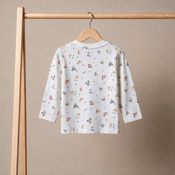 Mini Cuddles Puppy T-shirt (White & Blue), 3 Pack