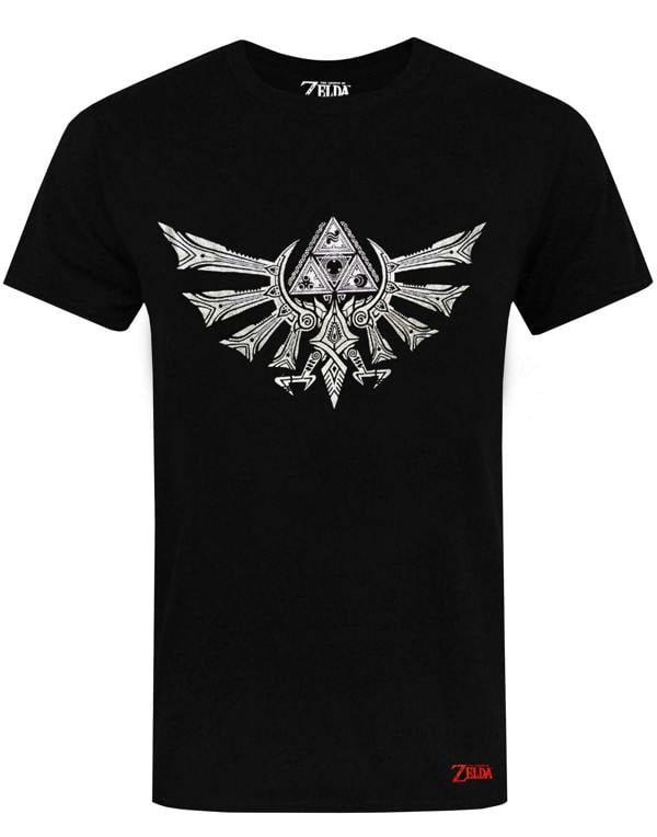 Nintendo Mens Black Logo Short Sleeved T-Shirt