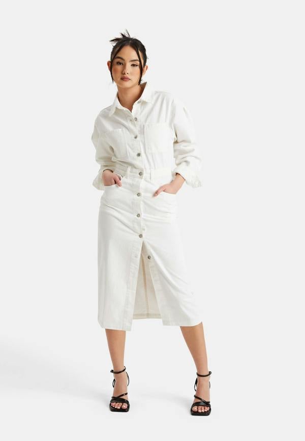 Urban Bliss Contrast Binding Midi Dress