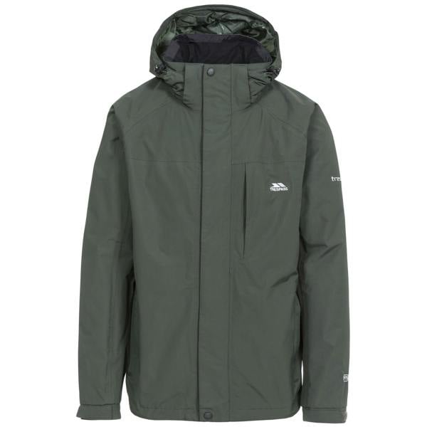 Trespass Mens Edwards II Waterproof Jacket - Olive