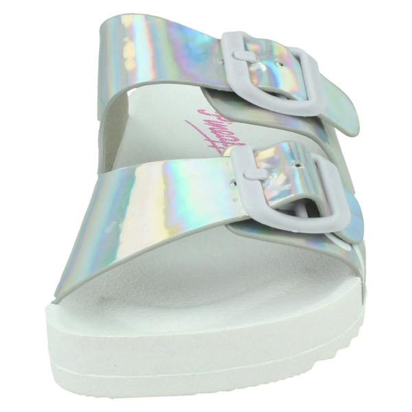 Pineapple Girls Pineapple Hologram Mule Sandals/Sliders H1119
