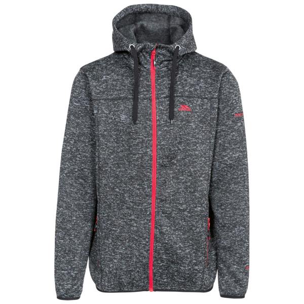 Trespass Mens Odeno Fleece Jacket - Black Marl - 