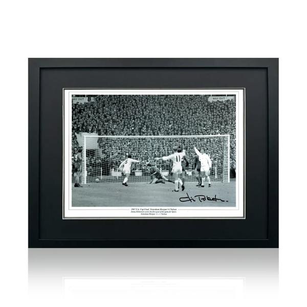 Jimmy Robertson Signed Tottenham Hotspur 16x12 Photo Deluxe Mount Frame