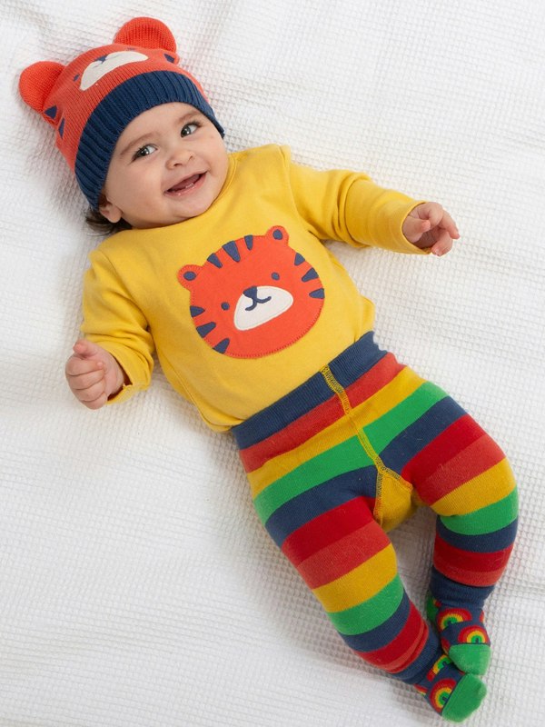 Kite Baby Organic Top Tiger Knit Leggings