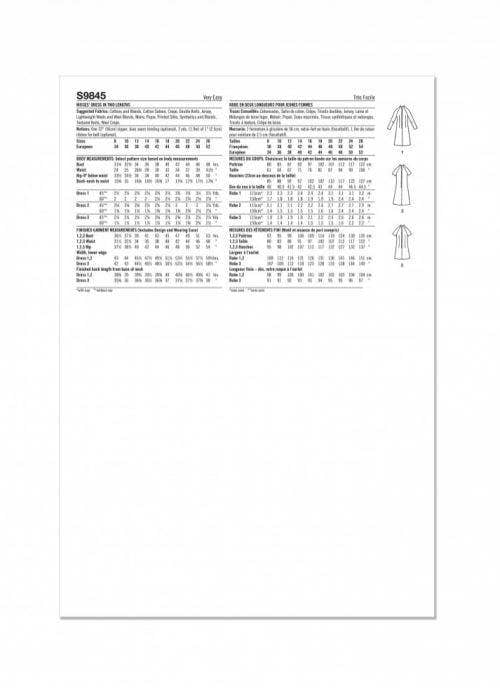 Simplicity Sewing Pattern 9845, Dresses, Vintage Style for Women, K5 (8-10-12-14-16) - Easy
