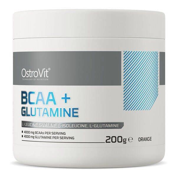 OstroVit BCAA + Glutamine, Orange - 200g