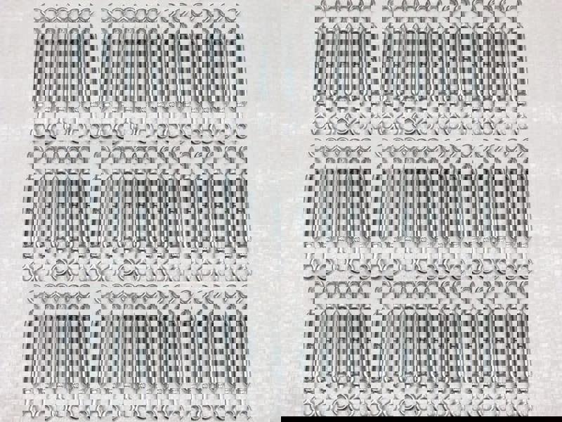 x50 M10 Galvanised Forged Straining Screw Eye Eye - Caravan Turnbuckle Open Body