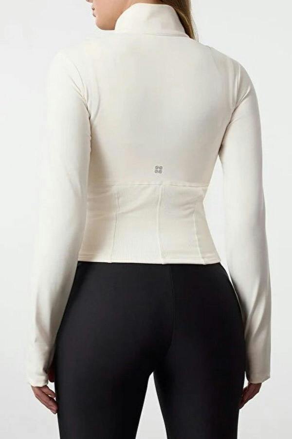 WOVCOR Thumbhole Knitted Sports Jacket