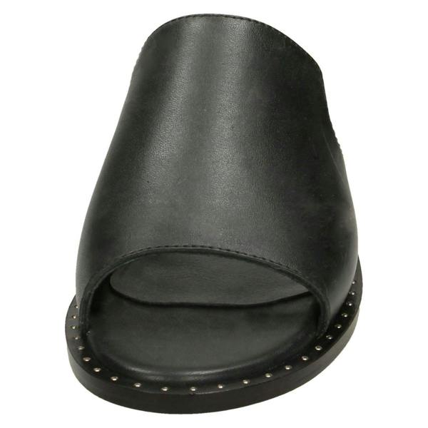 Leather Collection Ladies Leather Collection Flat Slipper Cut Mules F00202