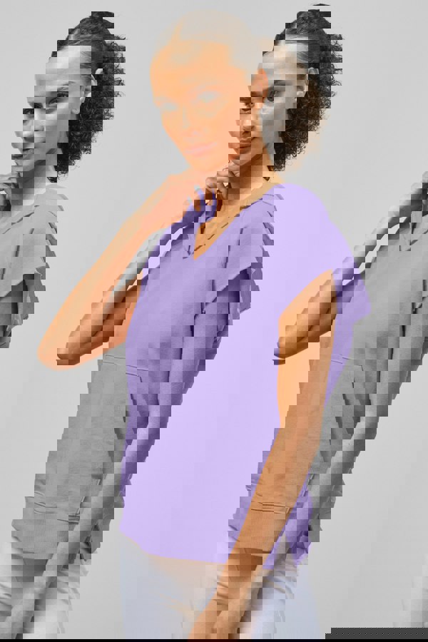 ENORSIA Sleeveless Raw Edge Hoodie