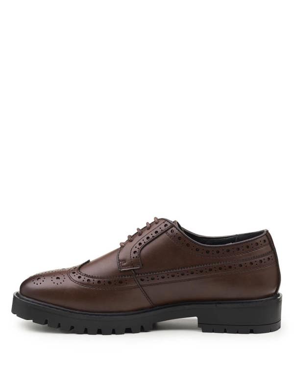 Roco Boys brown chunky brogues - Leyton