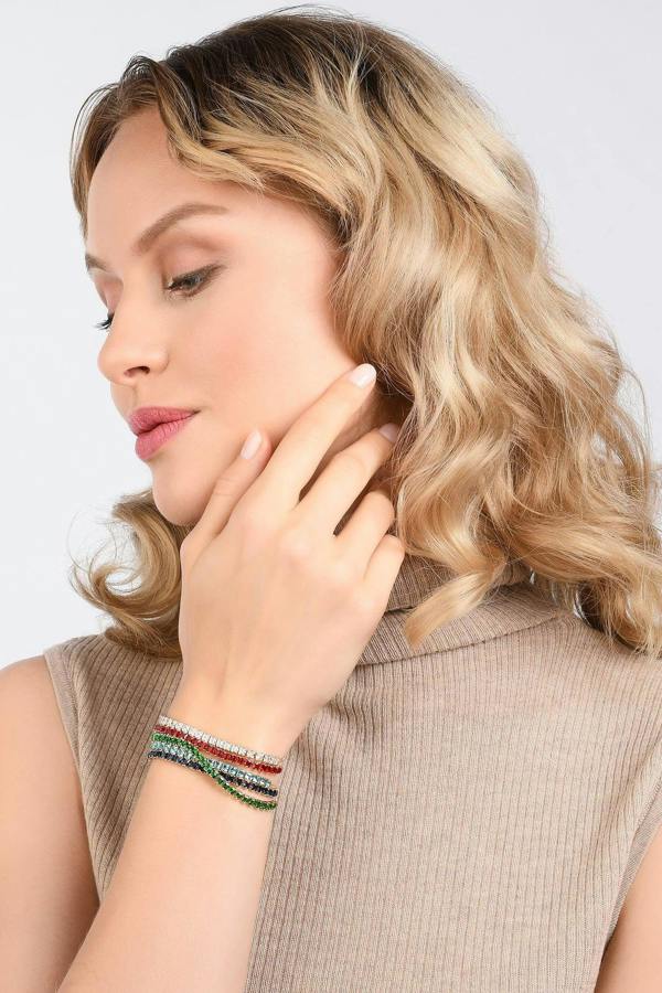 Adjustable Light Blue Bracelet for Women - namana.london