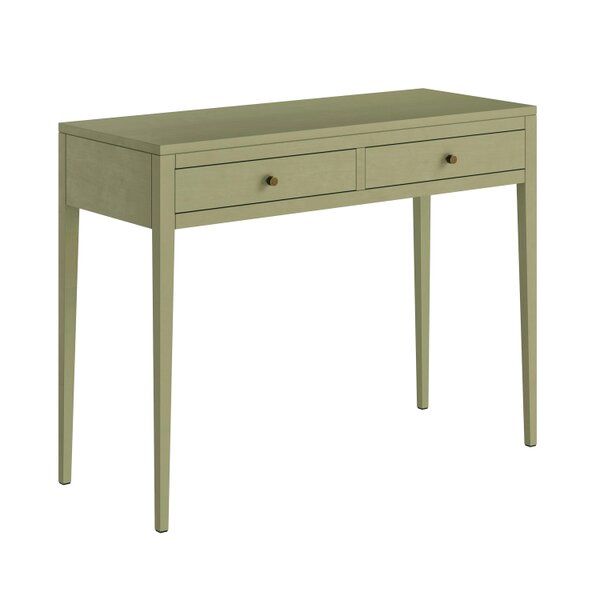 Wyld Haus Maragogi Sage Green Wood Grain Two Drawer Desk