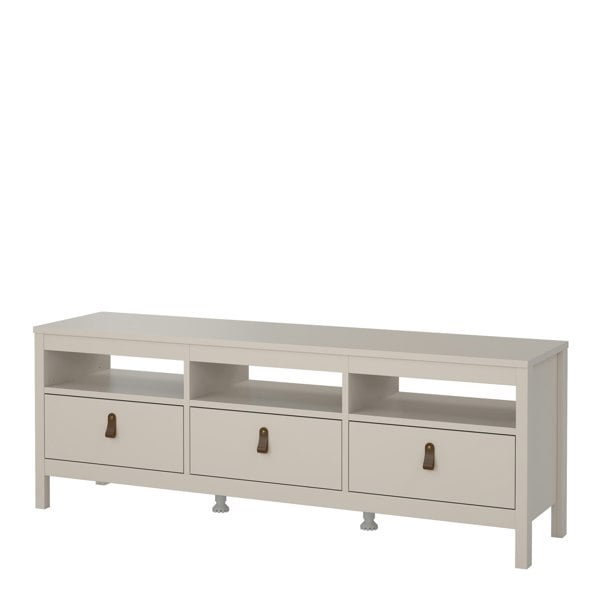 Furniture To Go Barcelona TV Unit 3 Drawers in Cashmere