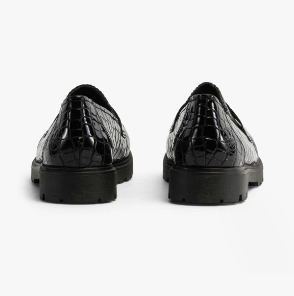 Rieker Womens Elasticated Croc Shoes - Black (45560-03)