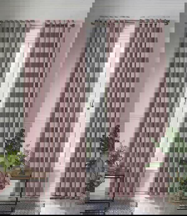 Luxury Living Linen Look Ring Top Blackout Curtains