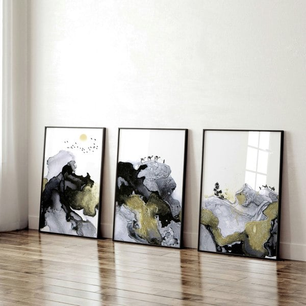 Wall art prints for living room | set of 3 wall art prints