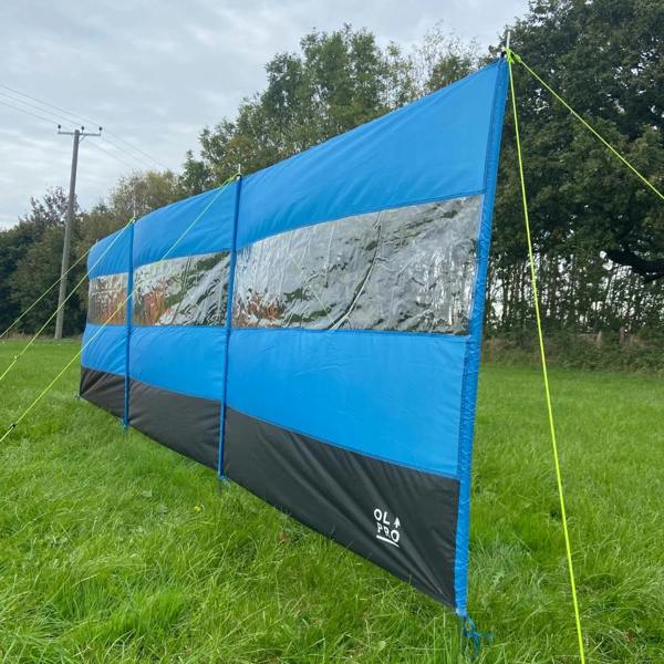 OLPRO Family Bundle - Stafford 8.0 Tent, Compact Vision Windbreak, 2x Hish Pattern Single Sleeping Bags, 2x Kids Jungle Pattern Sleeping Bags