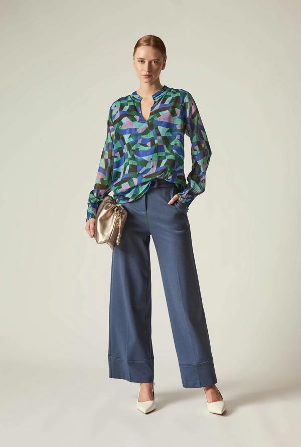 James Lakeland Abstract Print Blouse