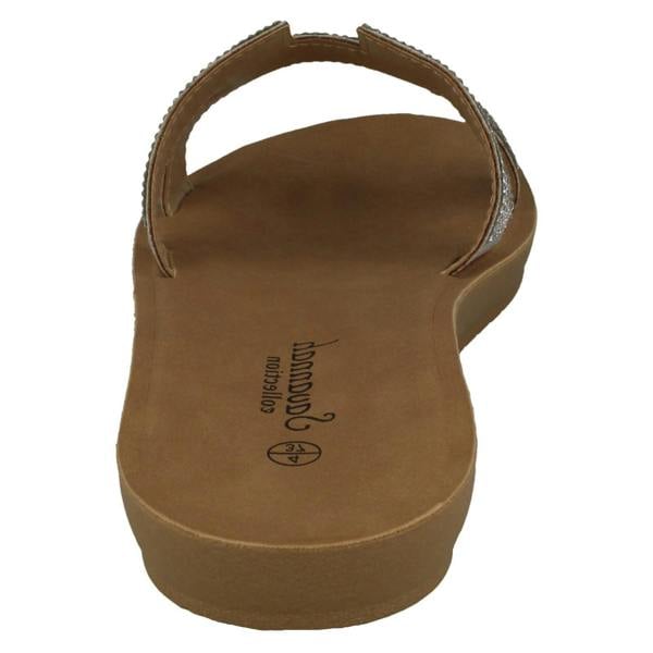 Savannah Ladies Savannah Diamante Vamp Mules