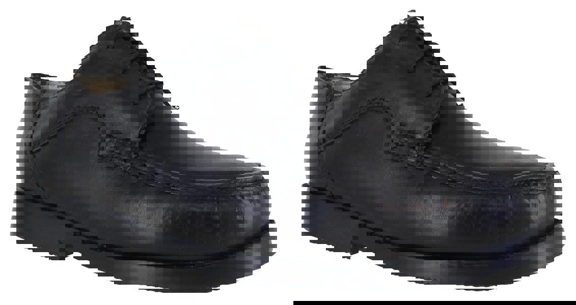 Luca Mancini Mens Lace Up Wider Fit Leather Moccasin Shoes