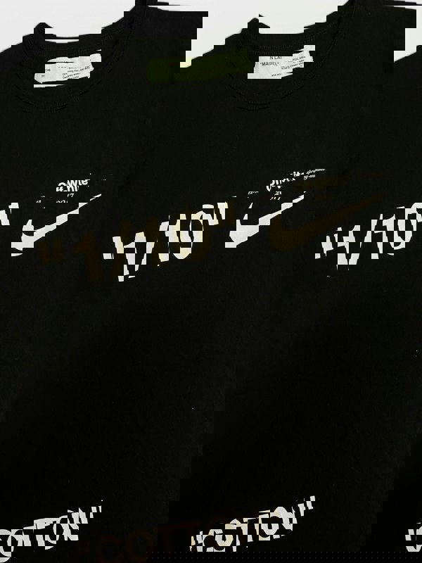 Off White x Nike Ten By Ten T-Shirt Black - Supplied FashionOff White