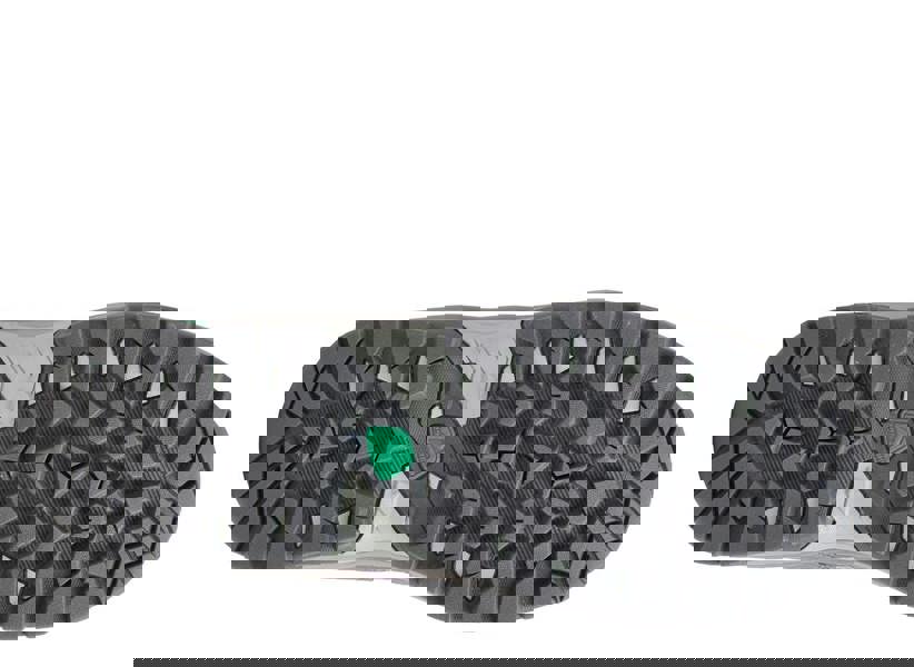 Karrimor Bodmin Mid 6 Womens Walking Hiking Trekking Boots, top view of rugged sole with durable tread pattern for outdoor adventures.