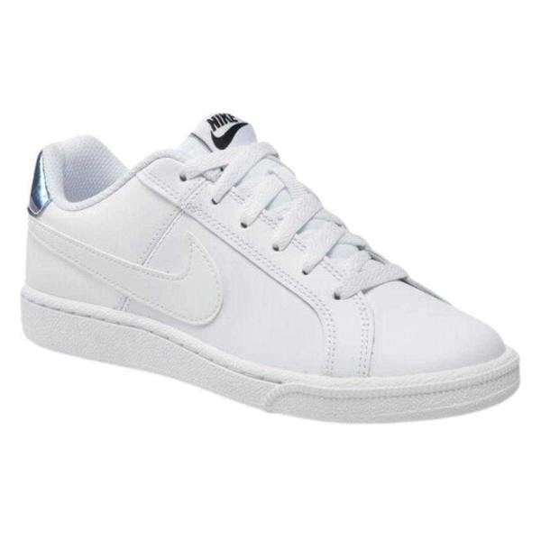 Nike Womens/Ladies Court Royale Leather Trainers - White/Silver - 