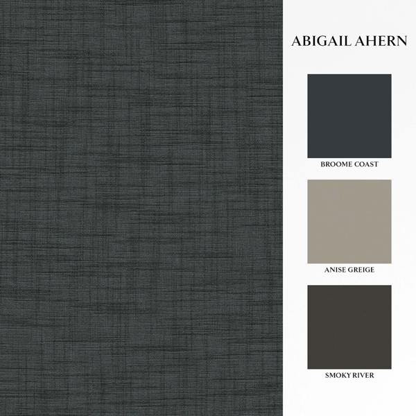 Abigail Ahern Weathered Linen Wallpaper | Midnight