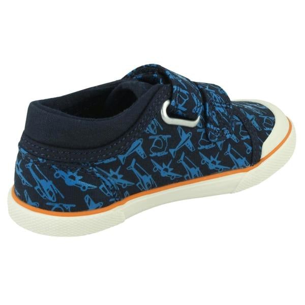 Start-rite Boys Startrite Casual Aeroplane Canvas Shoes Zoom