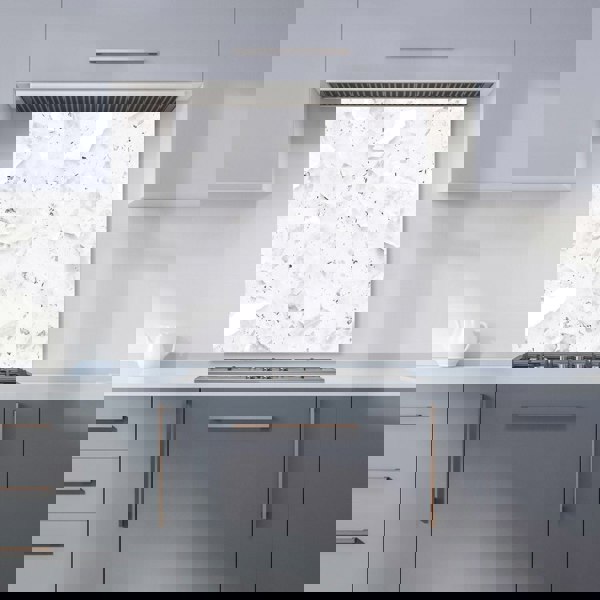 Warren Reed - Designer Ice White Quartz Effect Kitchen Splashback