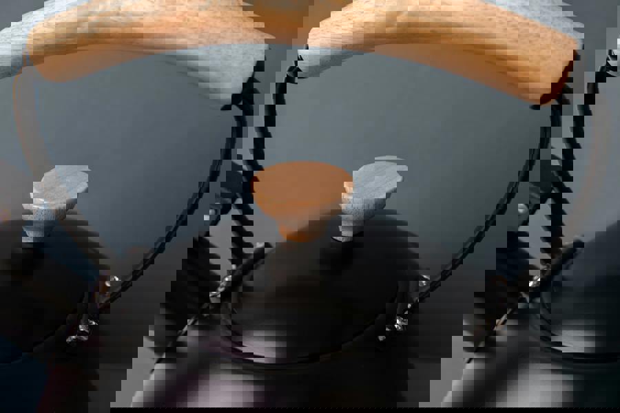 La Cafetière Black Whistling Kettle with Wooden Handle, 1.6L