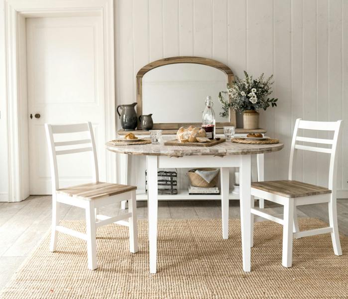 Statement Furniture Florence Round Extending Kitchen Dining Table 92cm