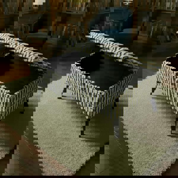 Upholstered Ottoman Storage Bench – Multi - Purpose Footstool, Seat & Coffee Table with Hidden Storage - ISTOOLS