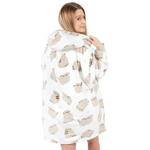 Pusheen Womens/Ladies Oversized Hoodie Blanket - White