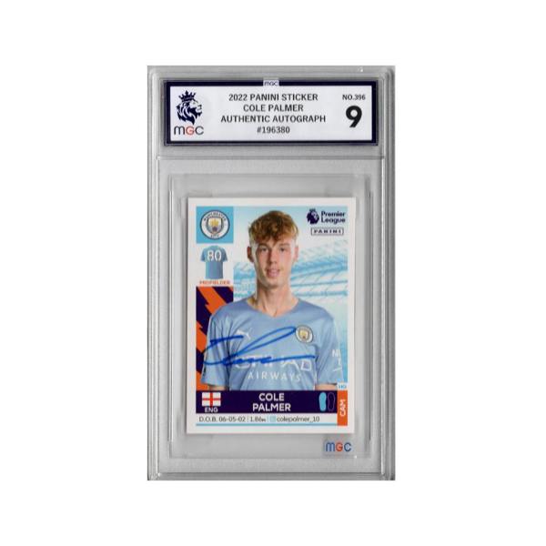 Cole Palmer Signed Manchester City Panini Rookie Sticker