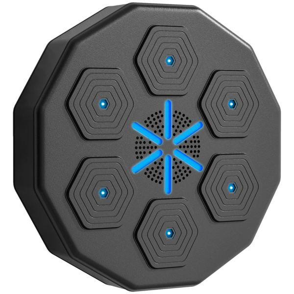 Black wall-mounted music boxing machine face with LED target lights and central speaker grille