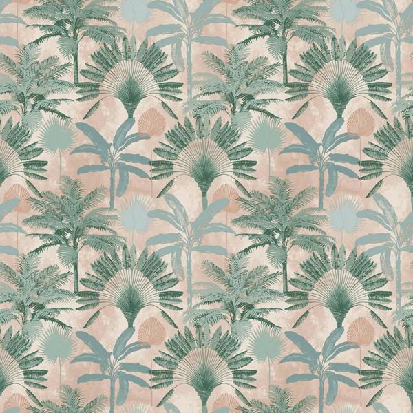 Furn Malaysian Wallpaper - Blush/Green - 