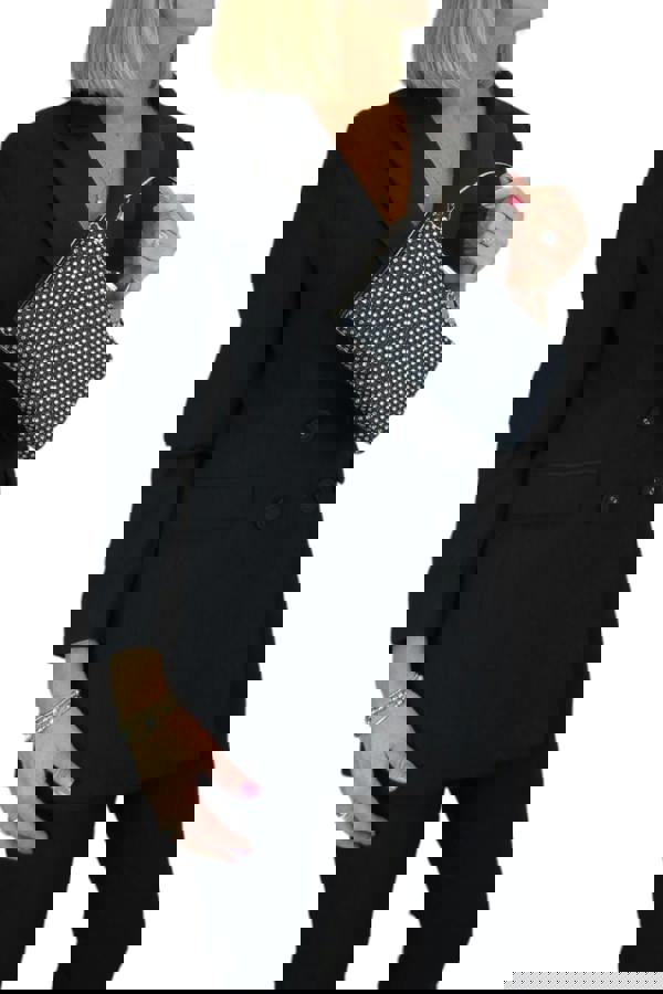 Paulo Due Diamante Lattice Clutch Bag