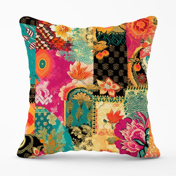 Warren Reed Patchwork Mixed Textiles Cushions