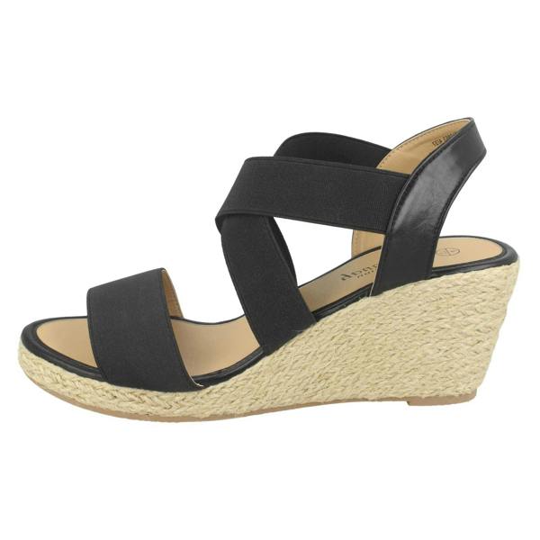 Savannah Ladies Savannah High Rope Wedge Sandals