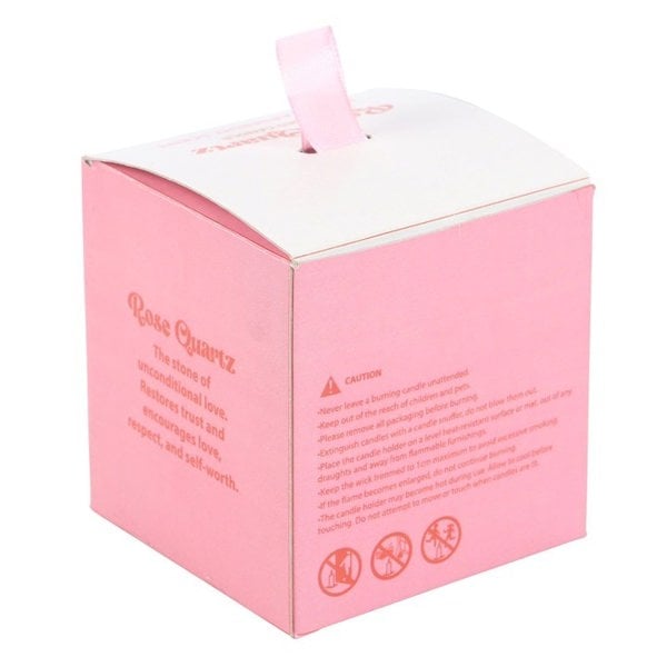 Serano The Sun Rose Quartz Crystal Chip Candle