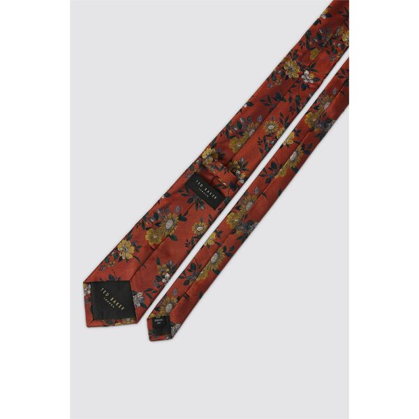 Ted Baker Rust Rustic Floral Tie
