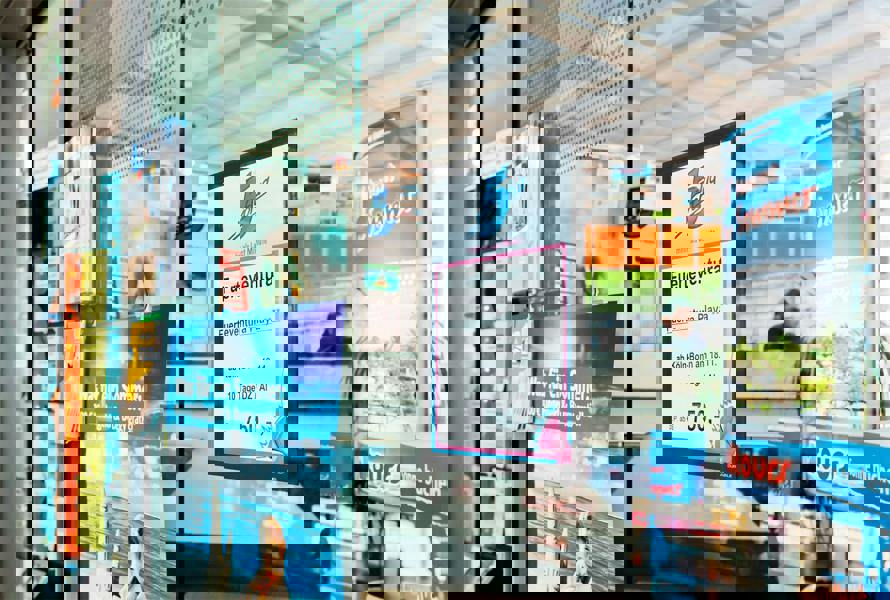 Durable DURAFRAME Self Adhesive Magnetic Signage Frame | 2 Pack | A4 Black