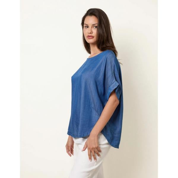 Blue Vanilla Mid Denim Wash Top