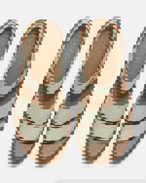 Timberland Stone Street Backstrap Nubuck Womens Sandals - Light Beige | CHO | Designer Womens Flat Sandals