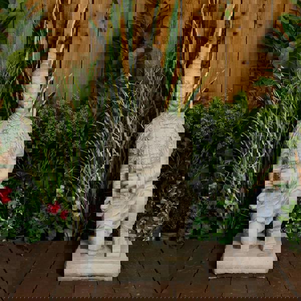 Stone Cast Japanese Samurai Garden Ornament 