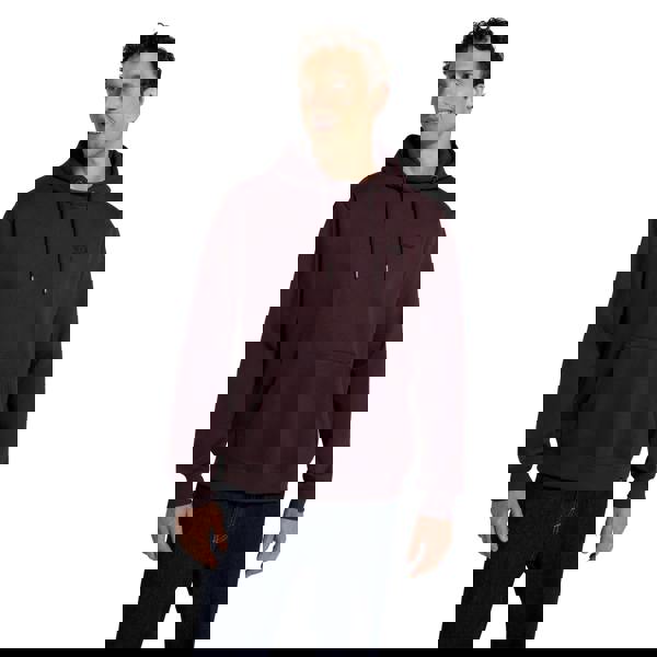 Animal Mens Nick Organic Heavyweight Hoodie - Burgundy - 