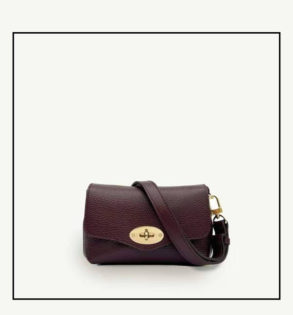 Apatchy London The Maddie Leather Bag - Port