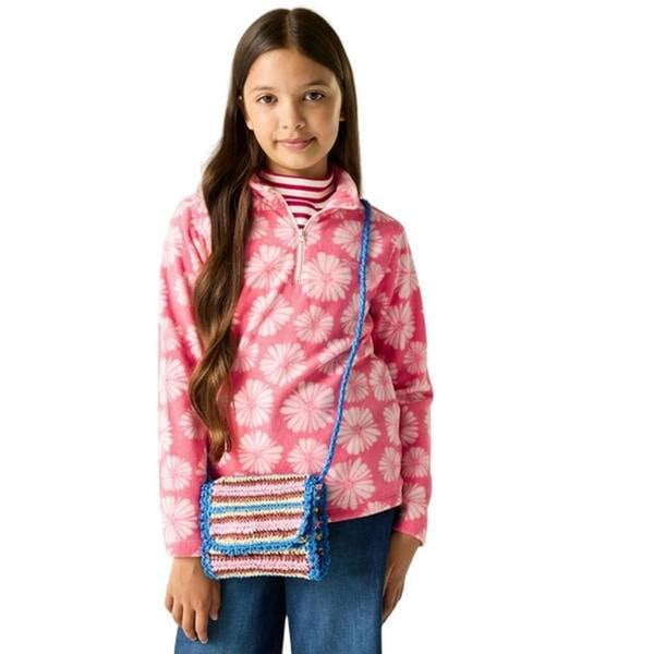 Regatta Childrens/Kids Hot Shot II Flower Fleece Top - Pink Haze - 